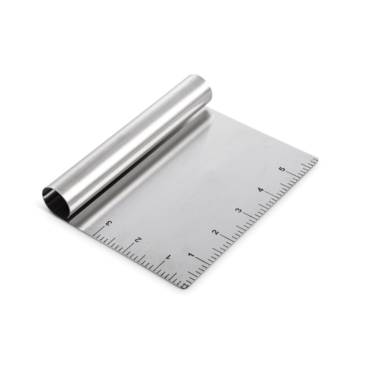 Mrs Anderson's 6 Wide Stainless Steel Pastry Dough Cutter Bench Scraper  with Ruler